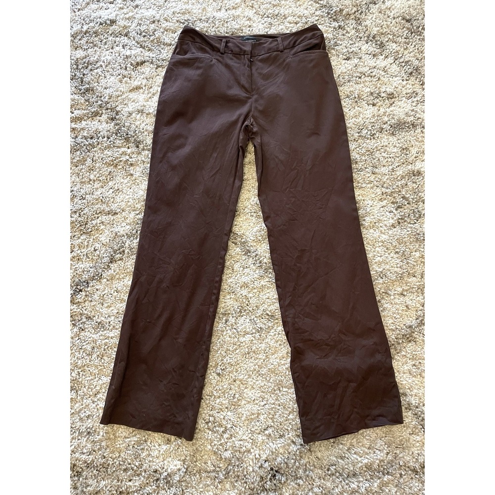 Ingredients Brown Stretch Dress Pants Classic Trouser Workwear Slacks Women's 6